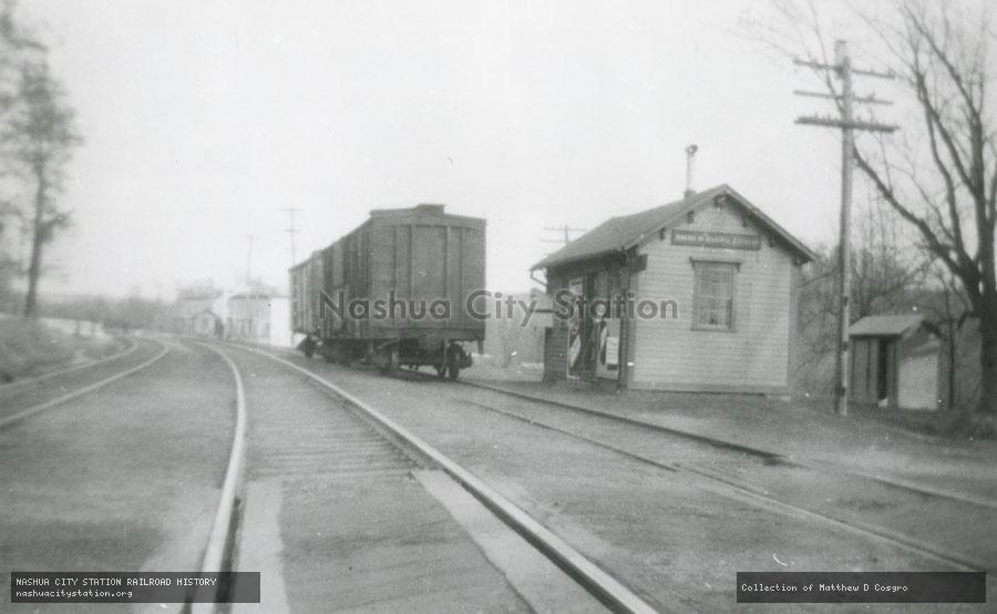 Postcard: New Haven Railroad Station, Wilkinsonville, Massachusetts